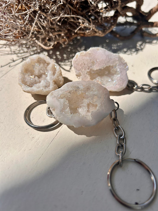 Schlüsselanhänger mit Geode