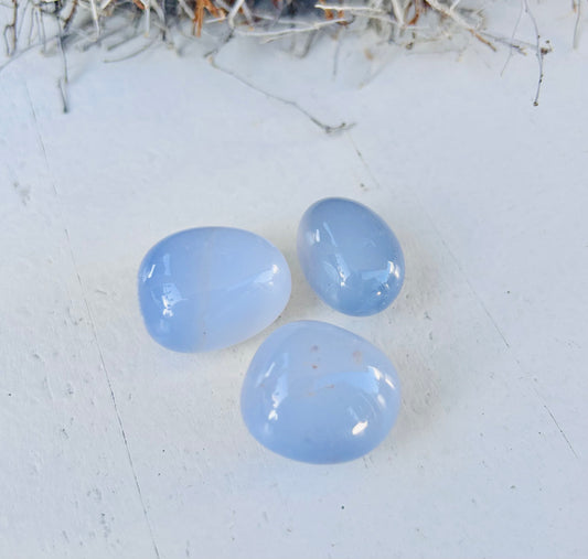 Chalcedon Trommelstein Extra Qualität