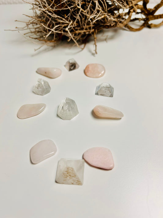 Crystal Grid Set mit Apophyllit & Petalit – Ein Portal für Klarheit und Leichtigkeit