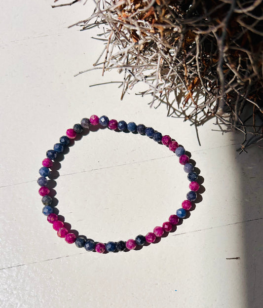 Rubin-Saphir Armband