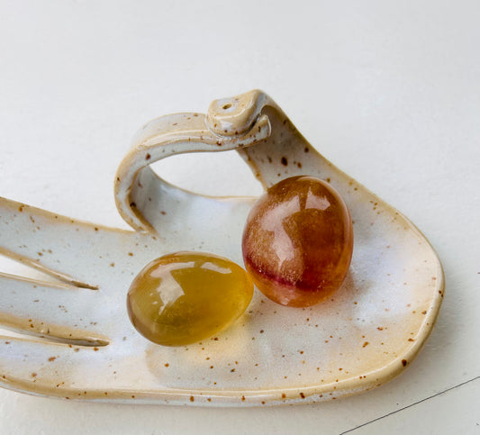 Fluorit Gelb Trommelstein