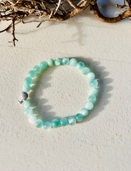 Garnierit | Grüner Mondstein Armband | Handmade