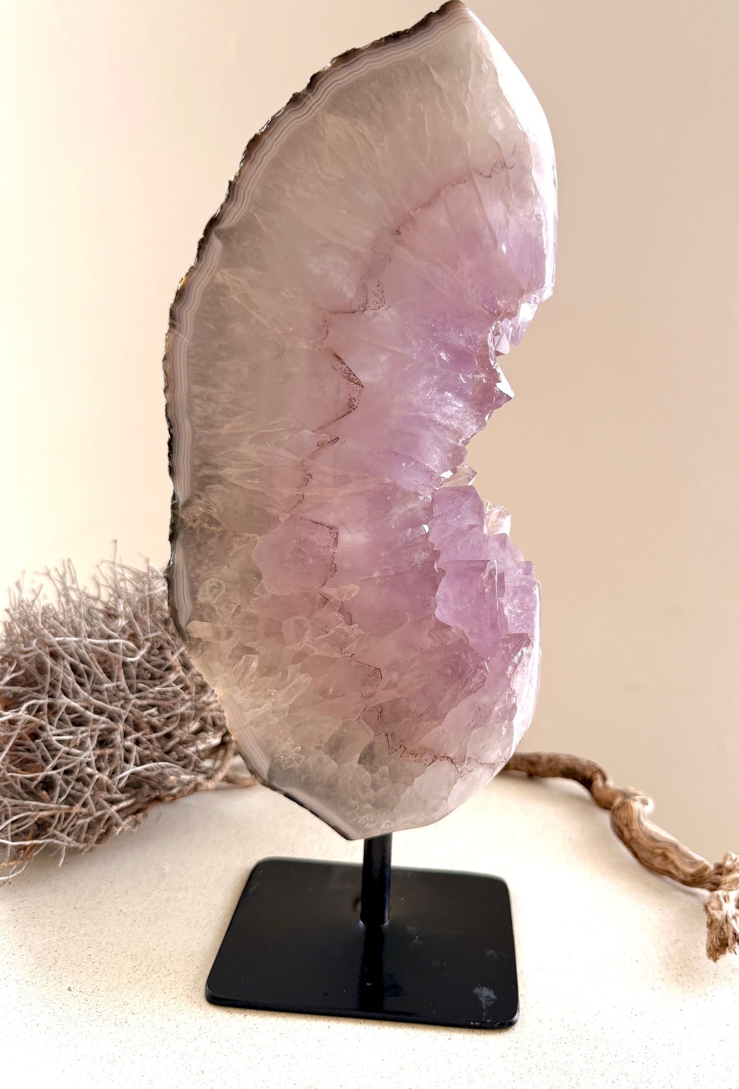 Amethyst Halbmond XL – 29 x 12 cm
