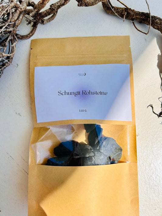 Schungit Rohstein Set | Wassersteine