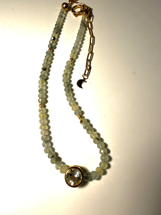 Sanctum · Prehnit & Prasolith Collier | Limited Edition