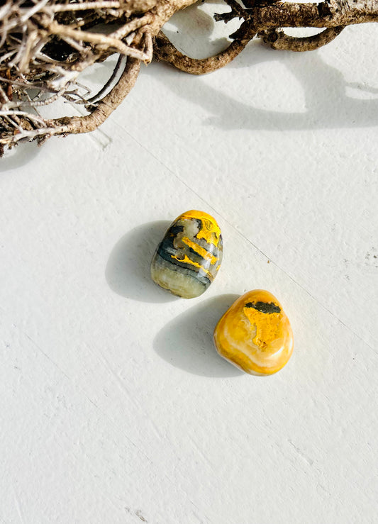 Bumblebee Stein – gebohrt (ca. 3 cm)