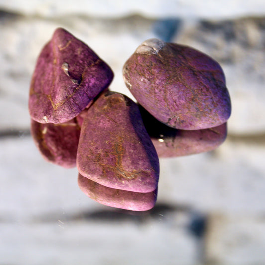 Purpurit Trommelstein