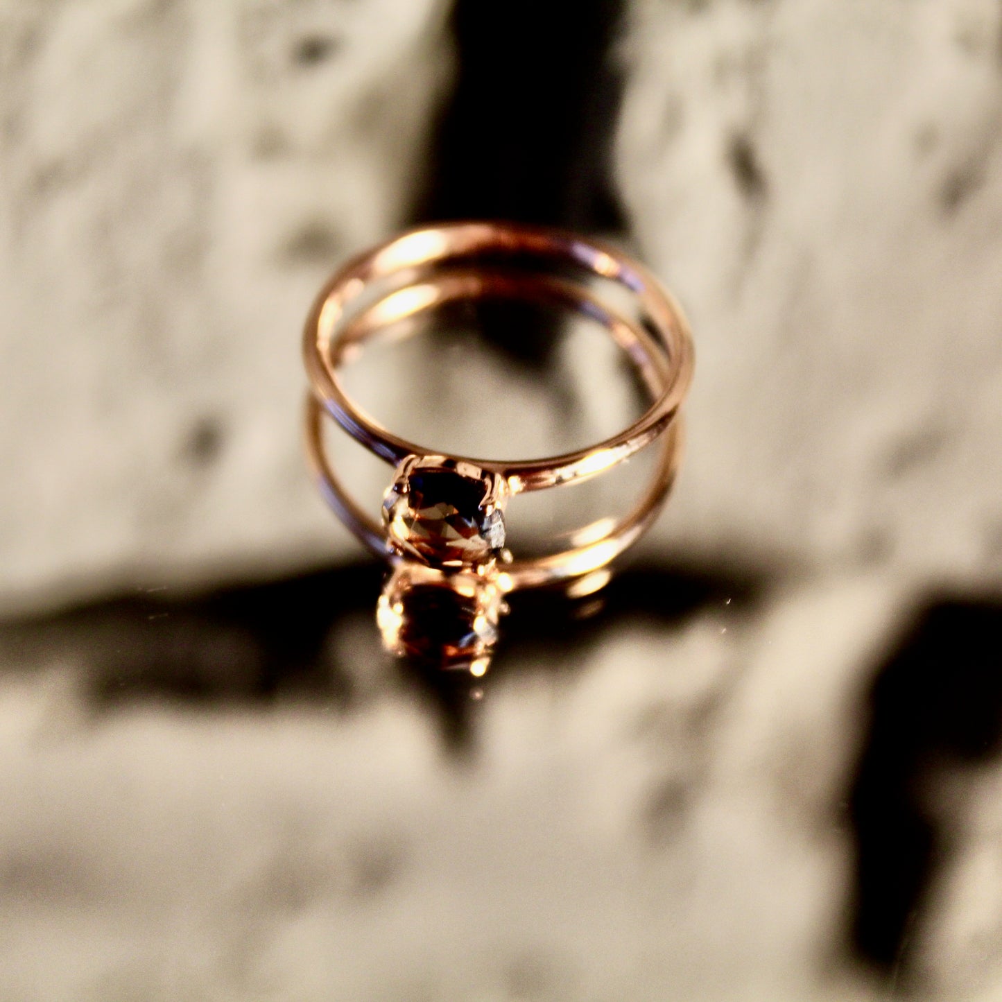 Rauchquarz Ring | Rosegold Limited Edition