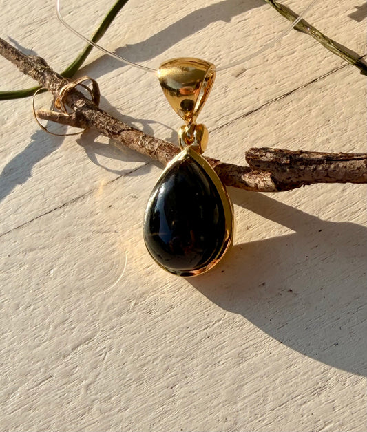 Black Star Diopsid Anhänger | Einzelstück