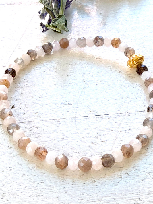 Rhiannon - Armband | Mondstein Morganit Kunzit Armband  Limited Edition