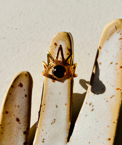 Ring - Isis Regenbogenmondstein | Onyx | Carneol | Amethyst