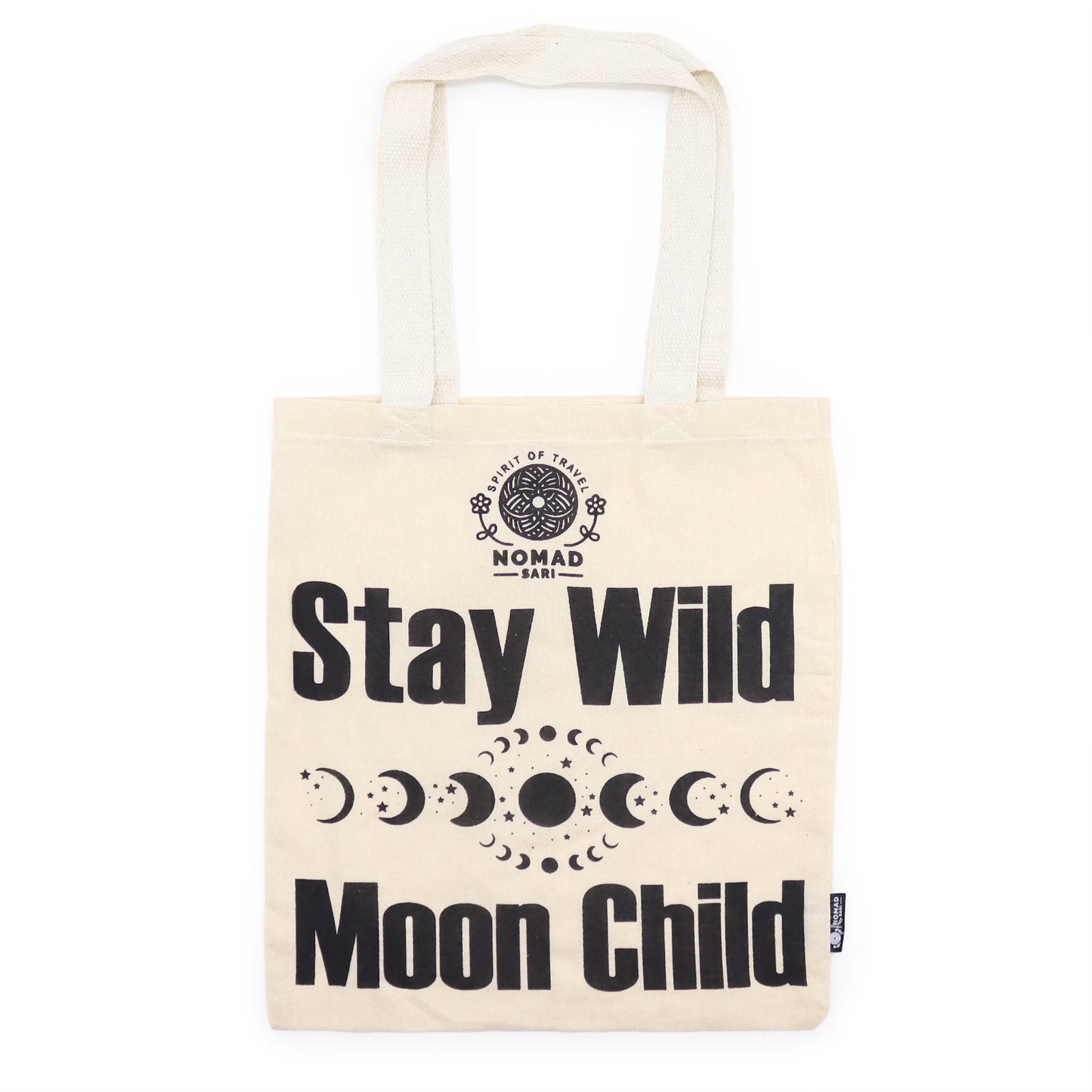 Baumwolltasche · Stay Wild, Moon Child · Beige