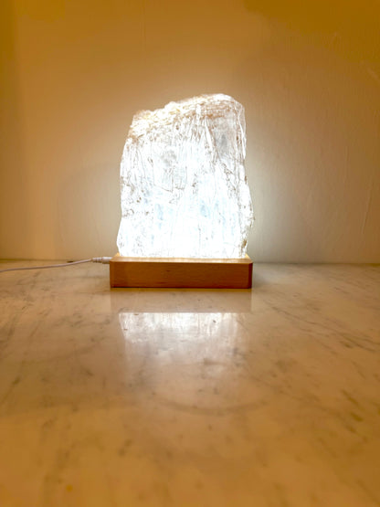 Selenit-Marienglas-Lampe | Limited Edition