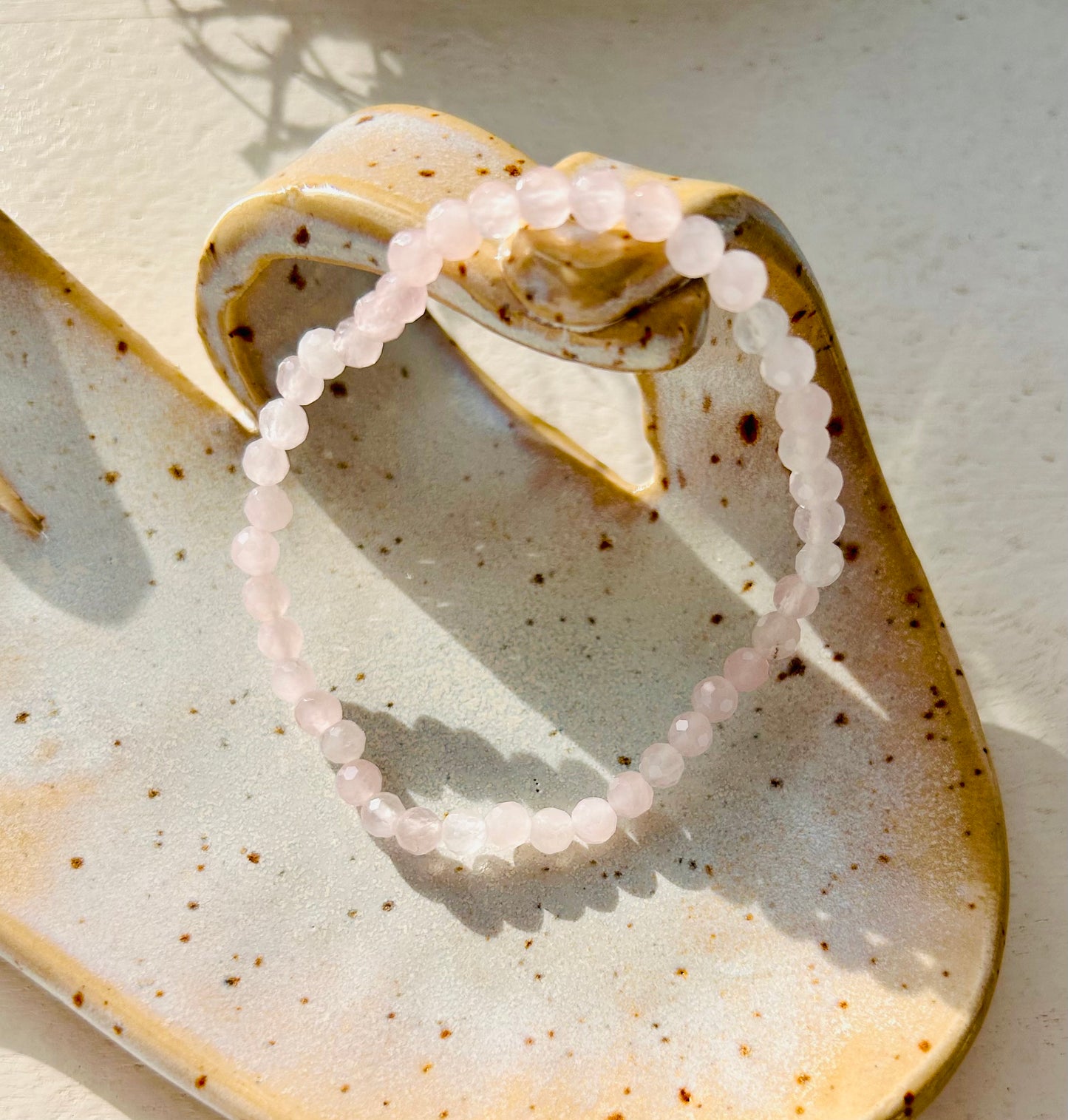 Rosenquarz Facettiert | Armband