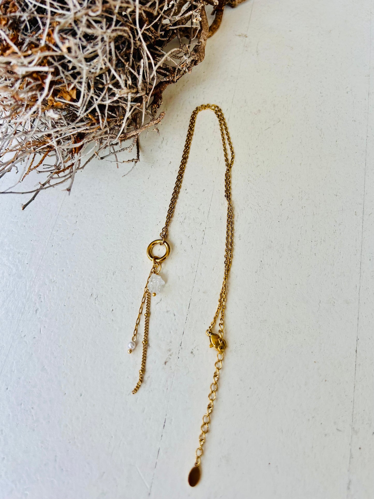 "Stellar Clarity" – Herkimer-Diamant Kette