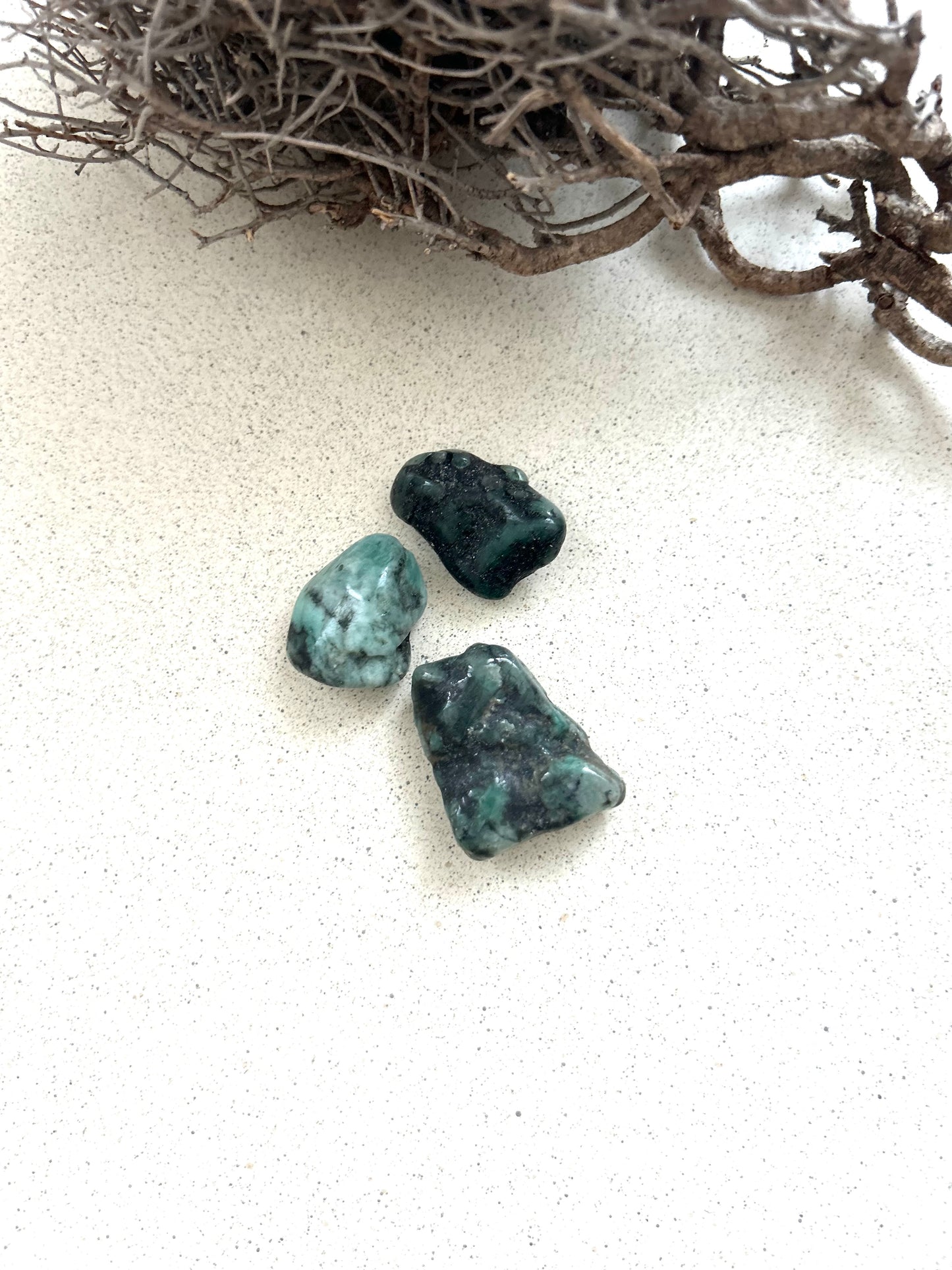 Smaragd Trommelstein