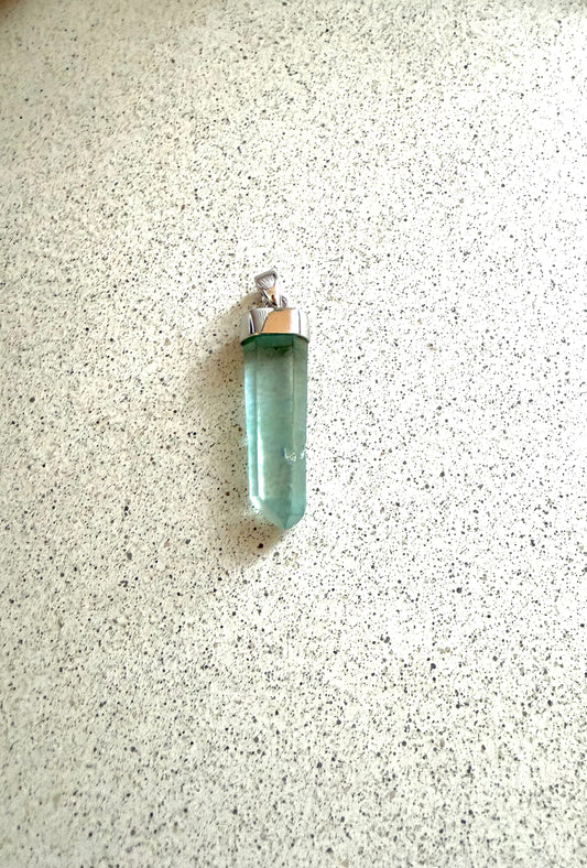 Aqua Aura · Anhänger Silber