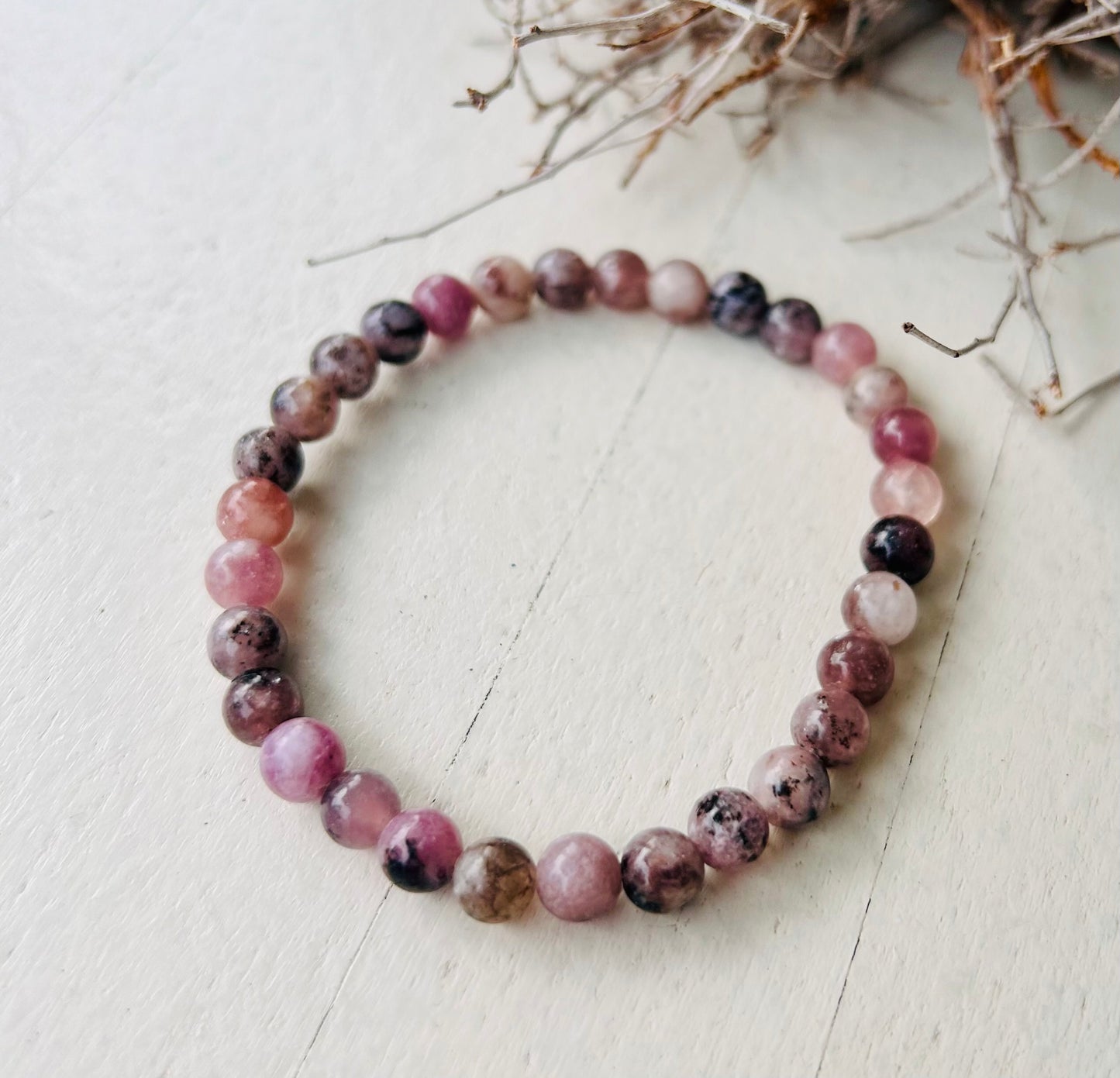 Erdbeerquarz Armband