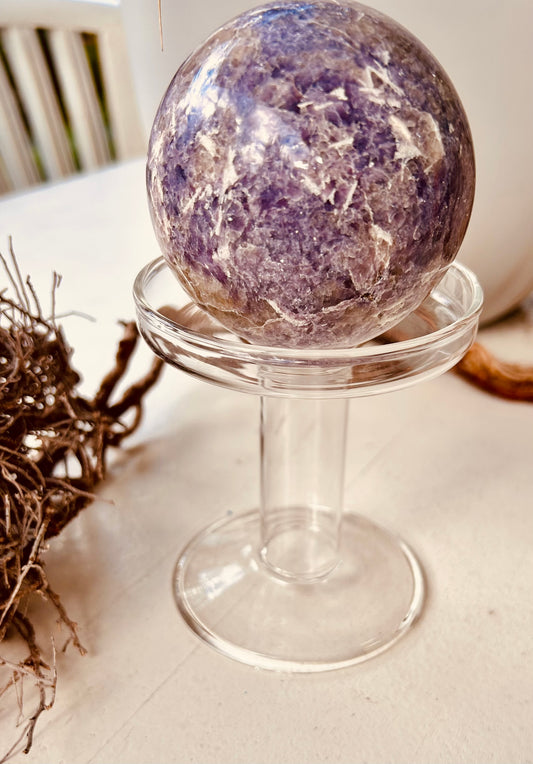 Kugelhalter aus Glas | Lang