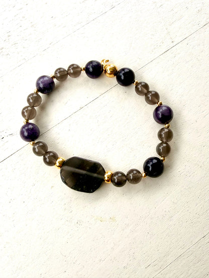 Stardust Collection | Tektit × Sugilith Armband