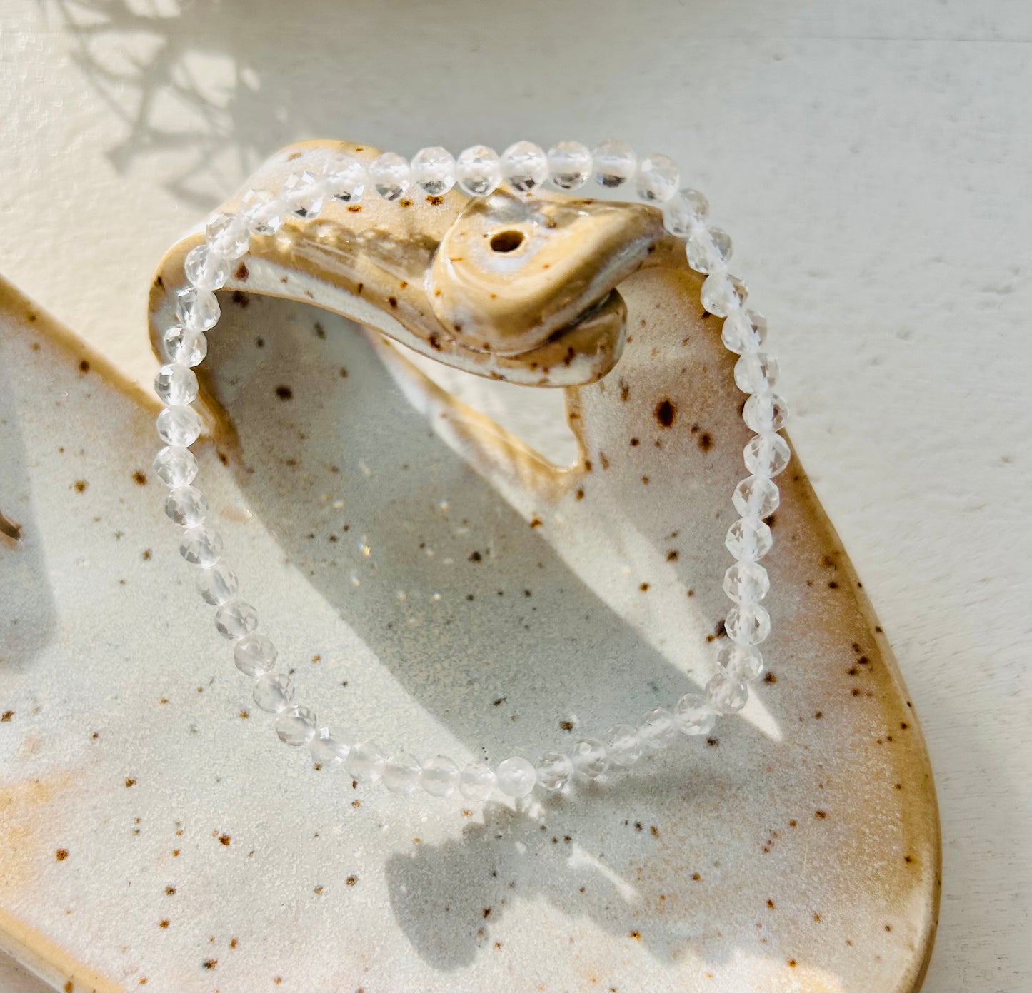 Bergkristall Armband | Facettiert | Kugel