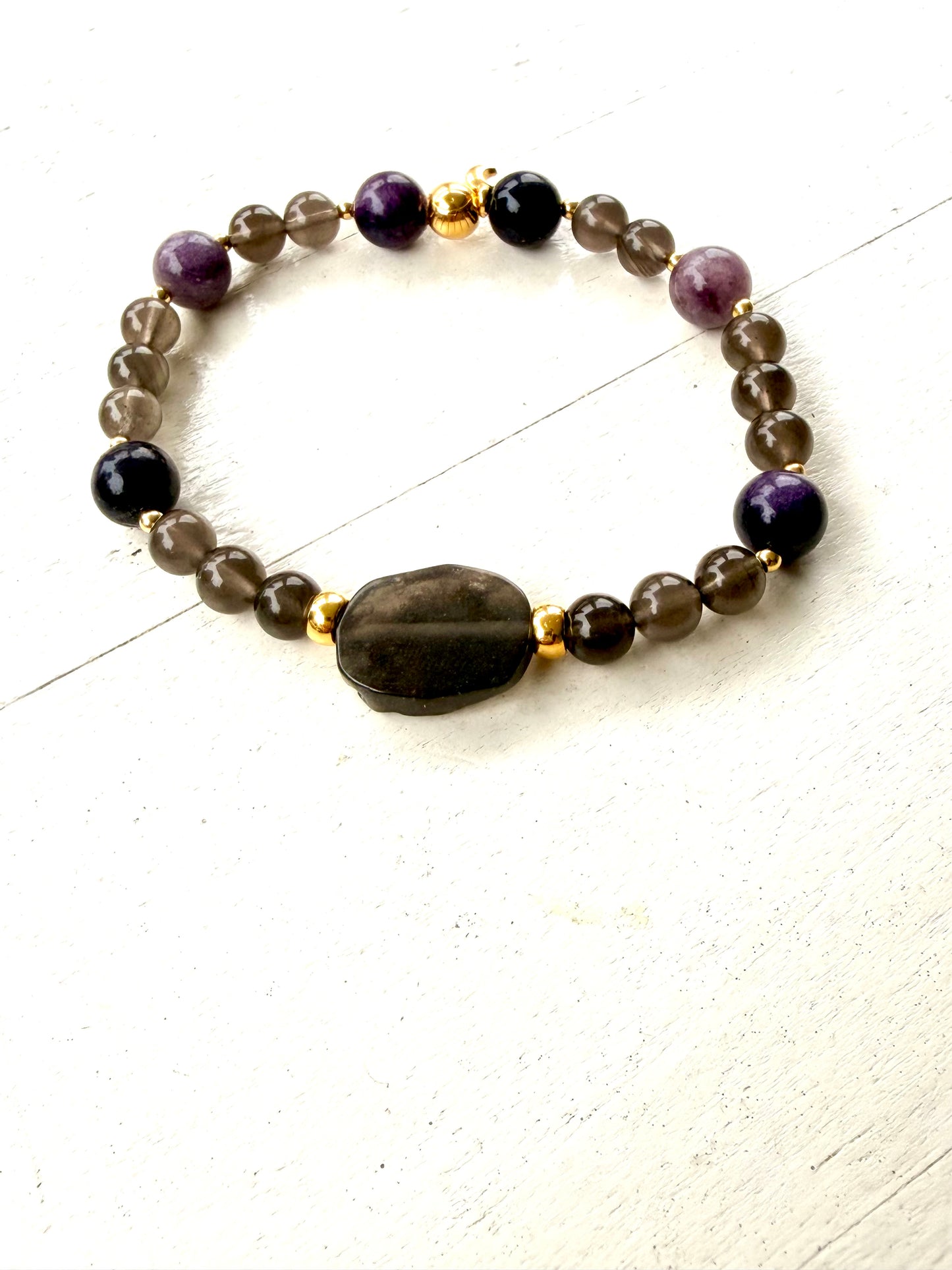 Stardust Collection | Tektit × Sugilith Armband