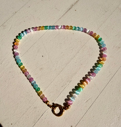 Selenit Choker „Aura Glow"