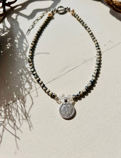 Cosmic Balance Kette | Dalmatiner Jaspis | 2 Längen