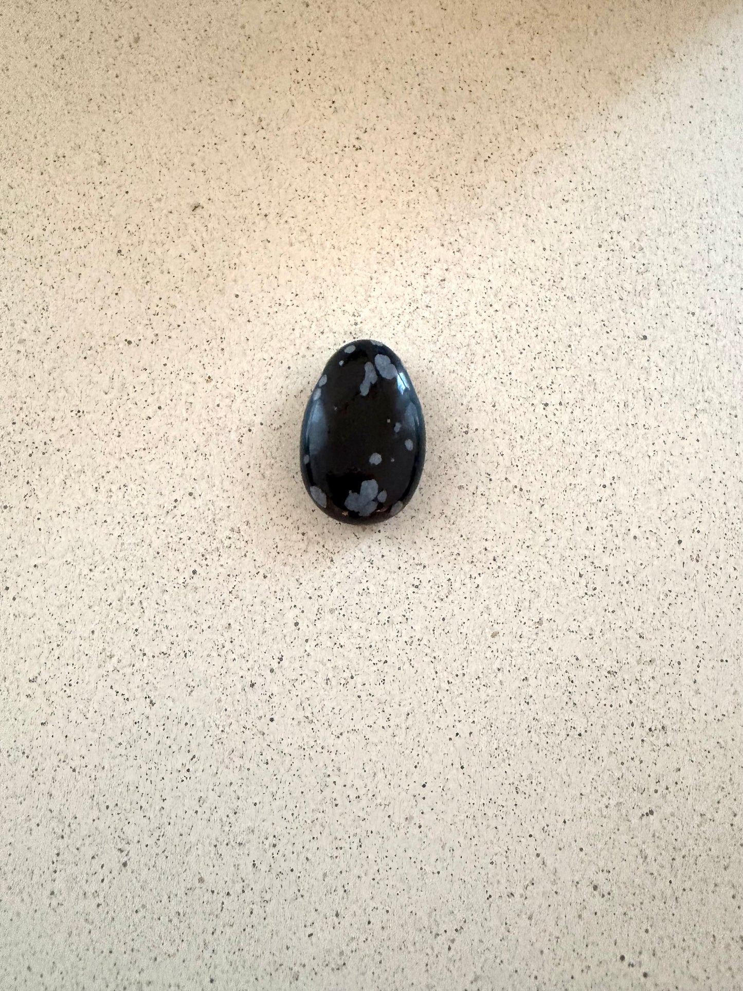 Schneeflocken-Obsidian – Anhänger, gebohrt