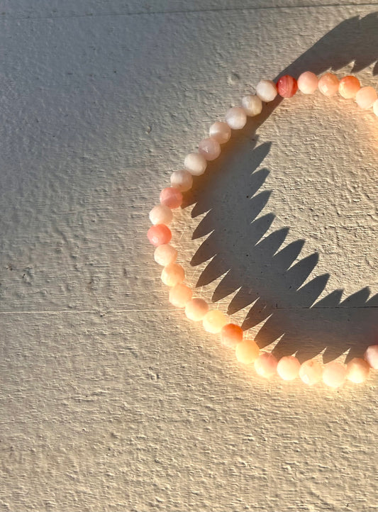 Pink Opal Armband Facettiert