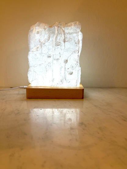 Selenit-Marienglas-Lampe | Limited Edition