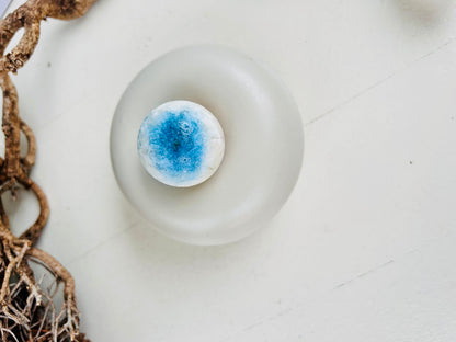 Blue Ice Crystal Kugel (Glacèrite)