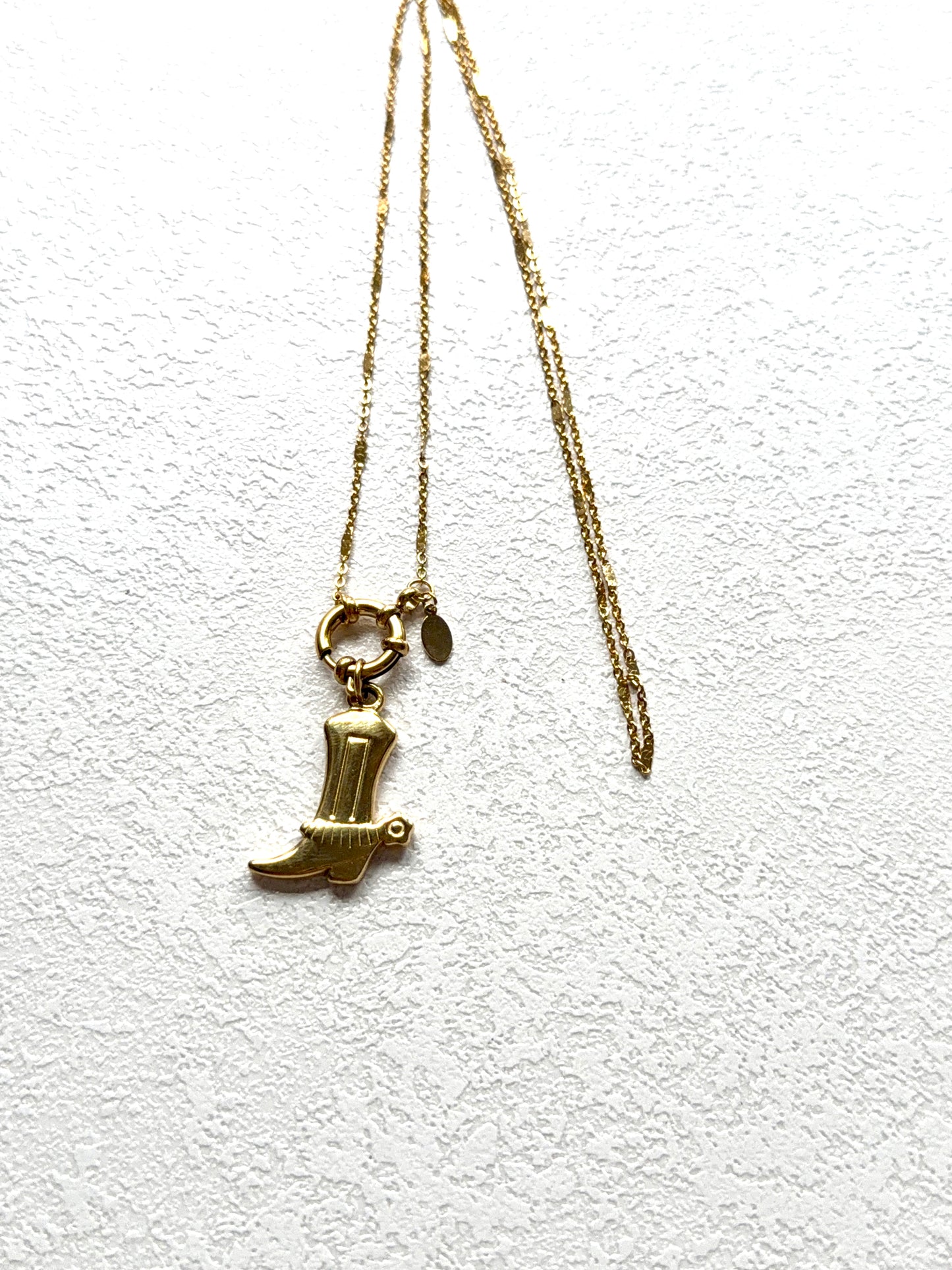 Ranch Girl Kette · inkl. Goldener Cowboy Stiefel Anhänger