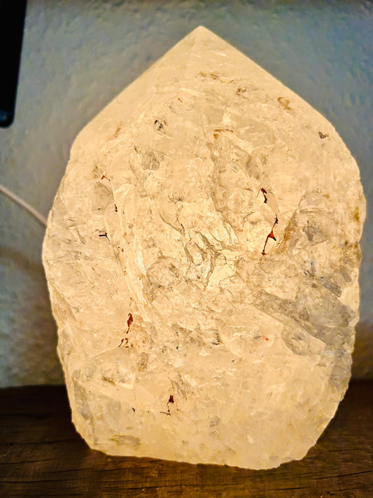 Bergkristall Lampe