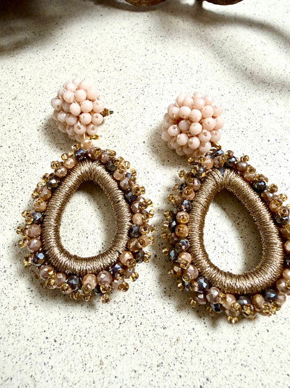 NOIRÉ – facettierte Statement-Ohrringe (Unikat)