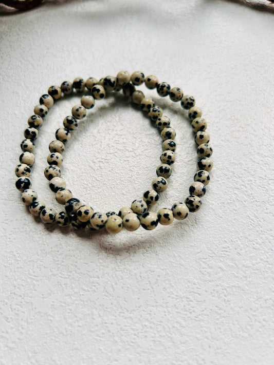 Dalmatinerstein Armband
