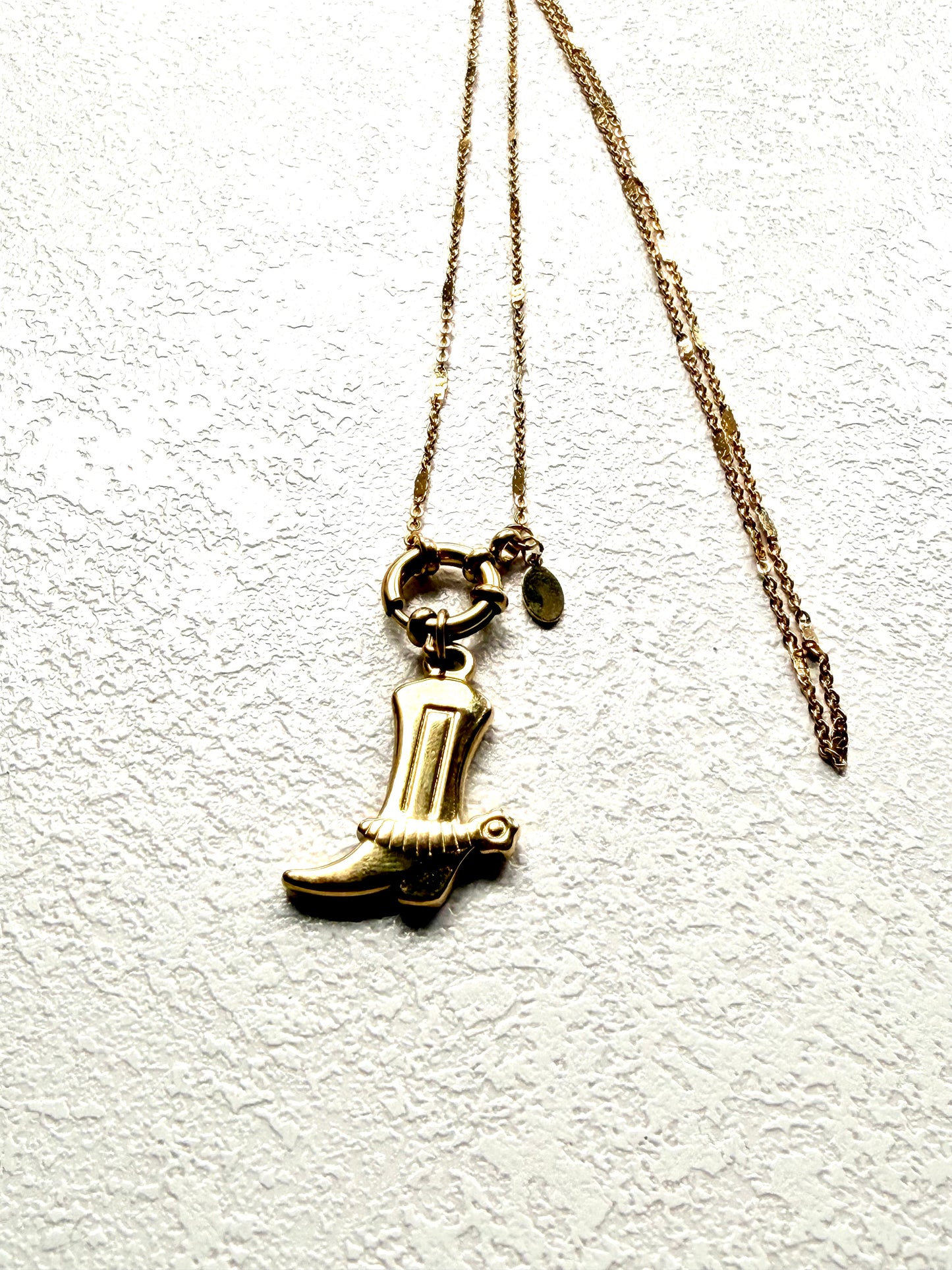 Ranch Girl Kette · inkl. Goldener Cowboy Stiefel Anhänger