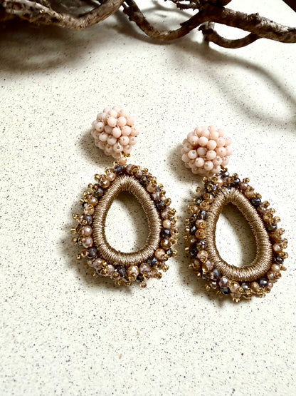 NOIRÉ – facettierte Statement-Ohrringe (Unikat)