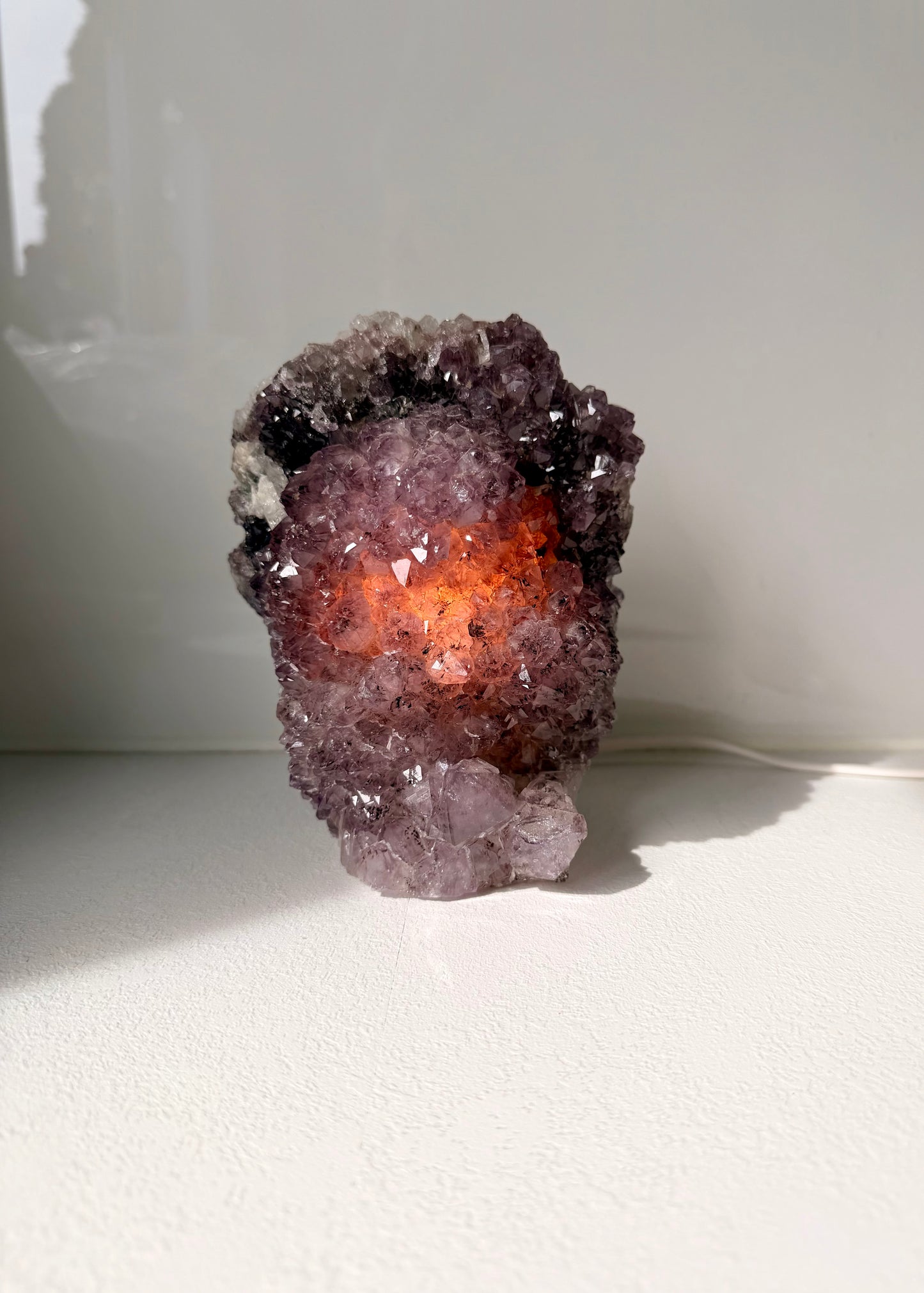 Amethyst-Drusen-Lampen