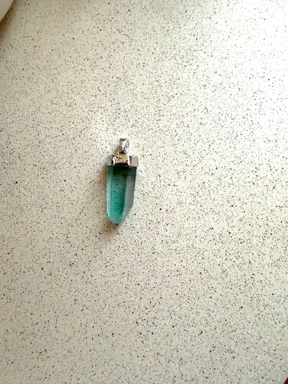 Aqua Aura · Anhänger Silber