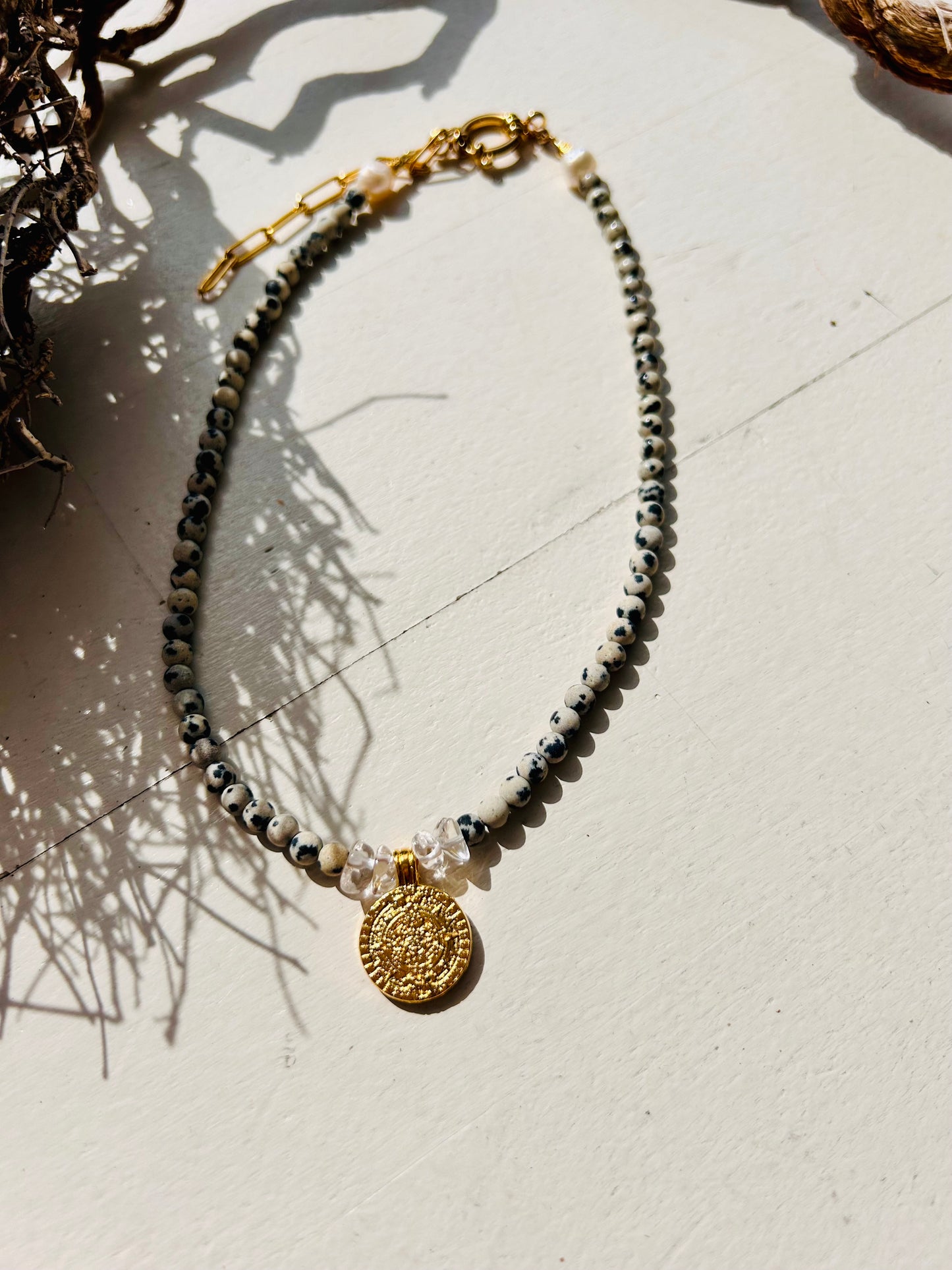 Cosmic Balance Kette | Dalmatiner Jaspis | 2 Längen