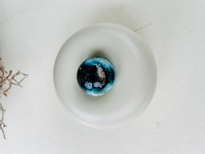 Blue Ice Crystal Kugel (Glacèrite)