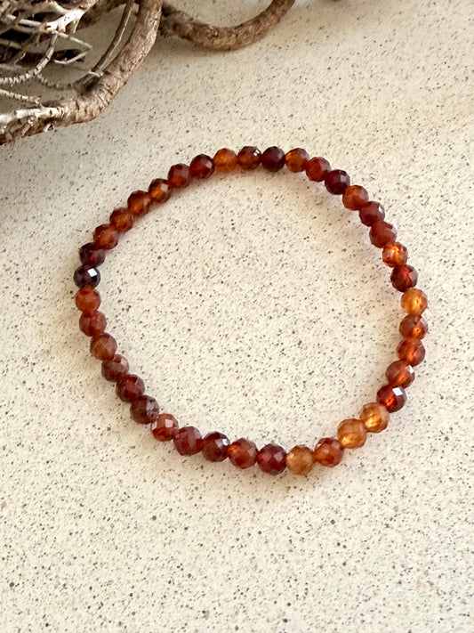 Granat Orange Armband