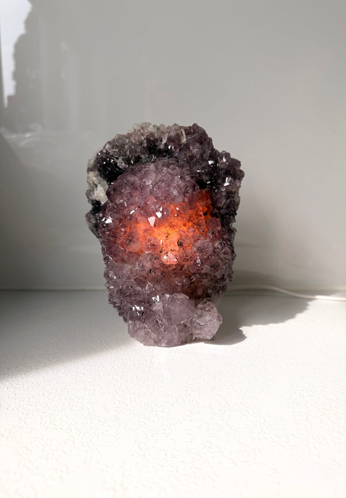 Amethyst-Drusen-Lampen