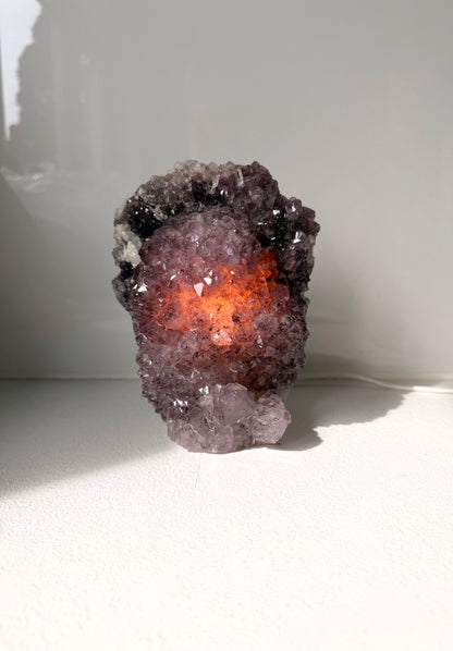 Amethyst-Drusen-Lampen