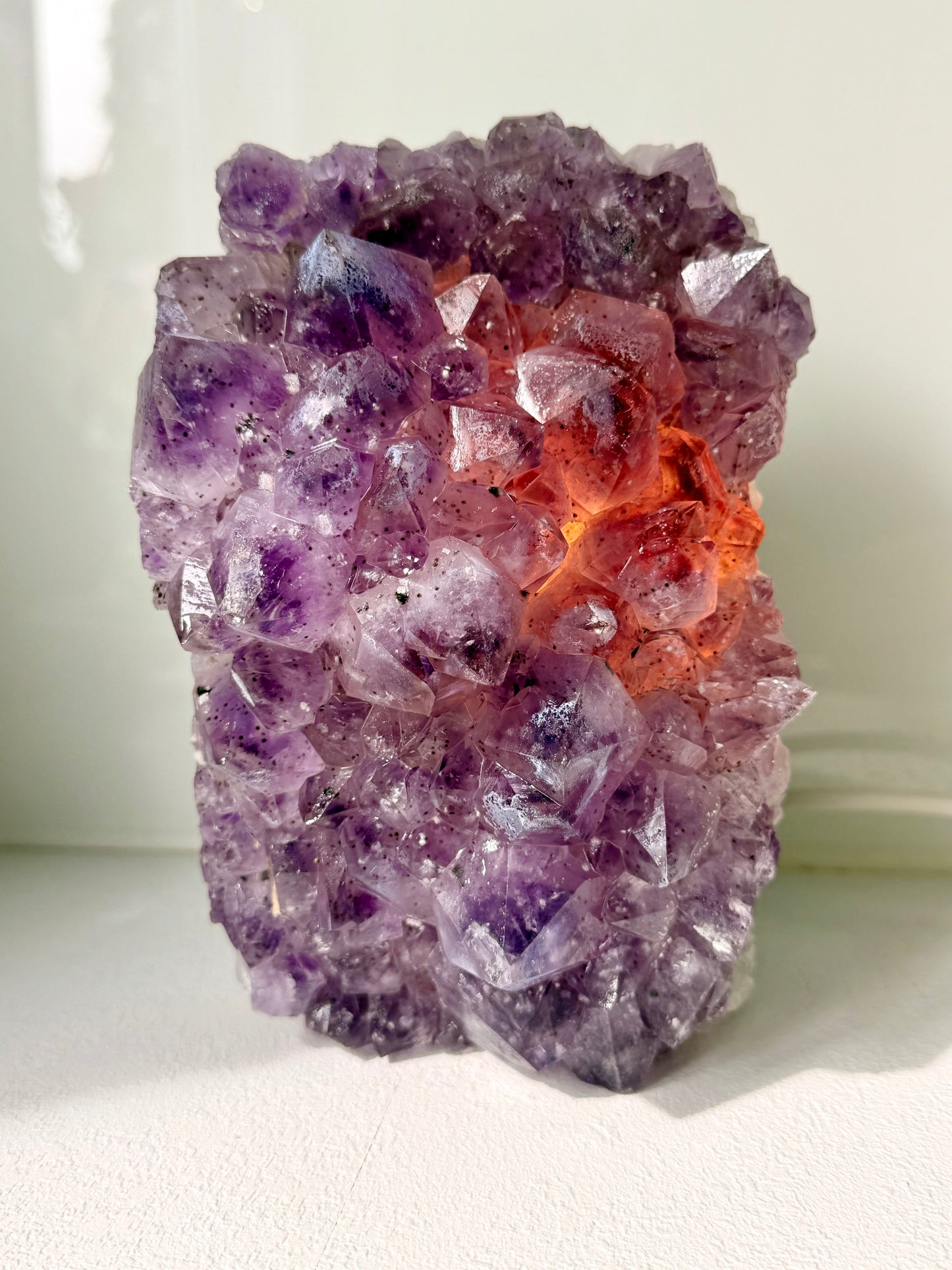 Amethyst-Drusen-Lampen