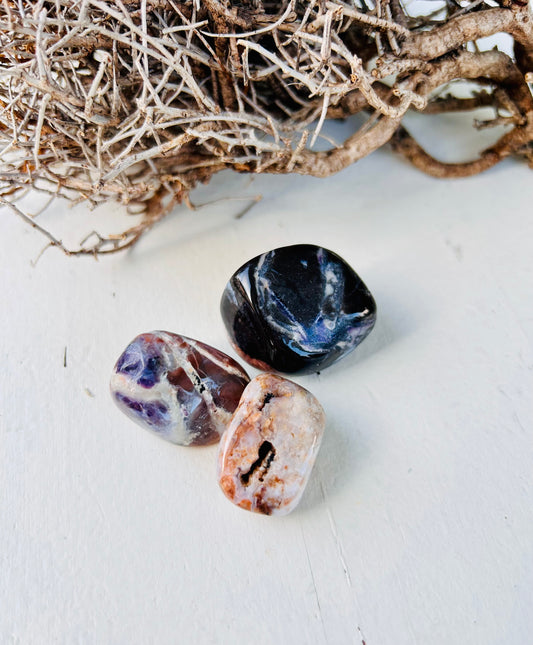 Fluorit Opal - Tiffany Stone Trommelstein