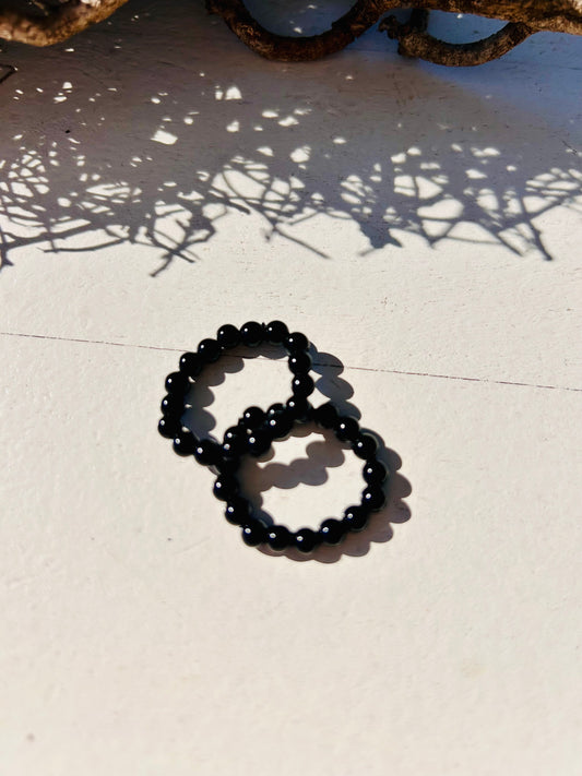 Perlenring auf Gummizug | verschiede Steinsorten