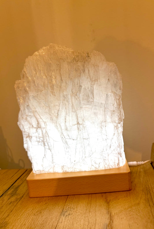 Selenit-Marienglas-Lampe | Wieder erhältlich!