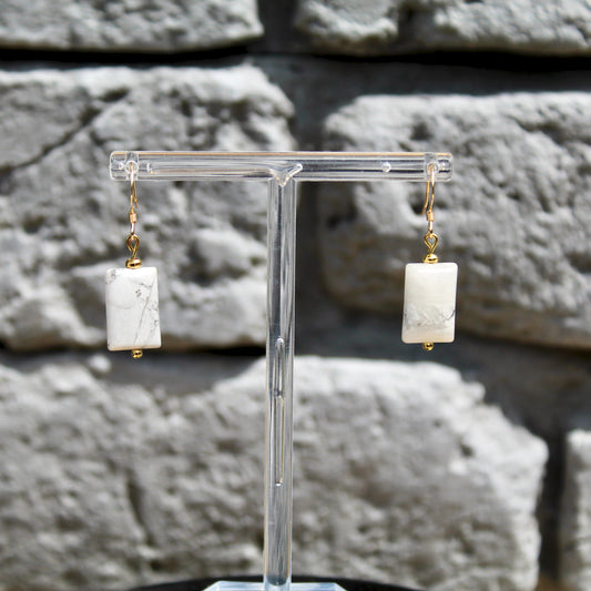 Magnesit Ohrringe